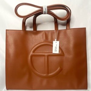 BRAND NEW W/ TAGS - Large Tan Telfar Shopping Bag
